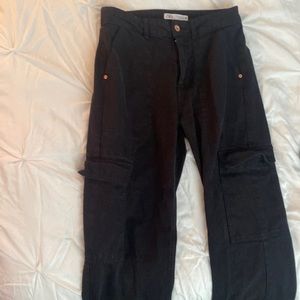 Zara Black Cargo Pants